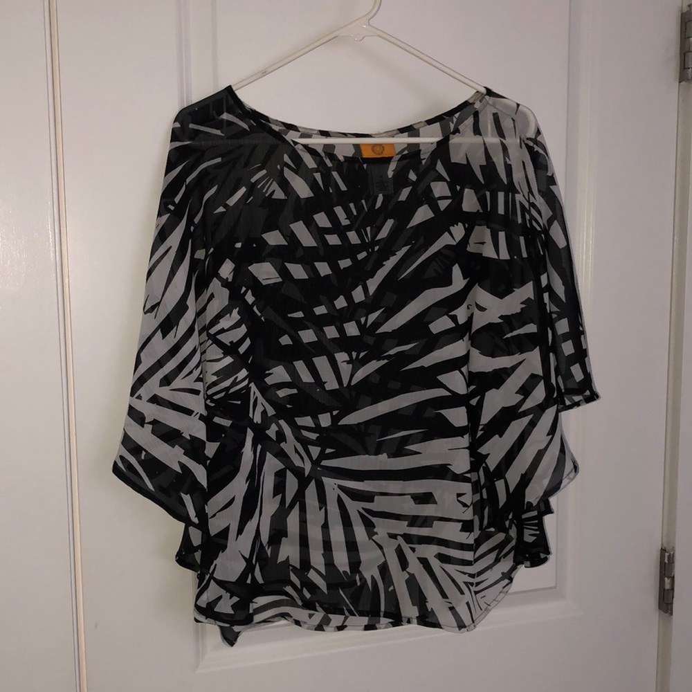 Mesh coverup (over a tank or even a swim suit!) from Ruby Rd. Made in Indonesia!